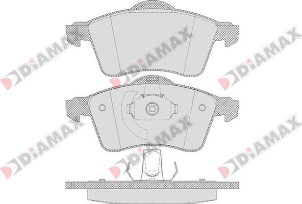 Diamax N09559 - Тормозные колодки, дисковые, комплект autospares.lv