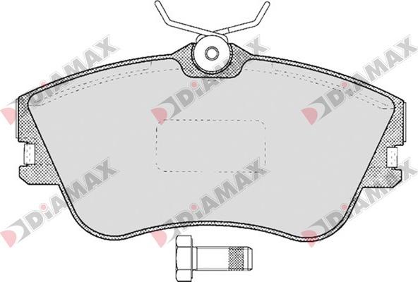 Diamax N09564 - Тормозные колодки, дисковые, комплект autospares.lv