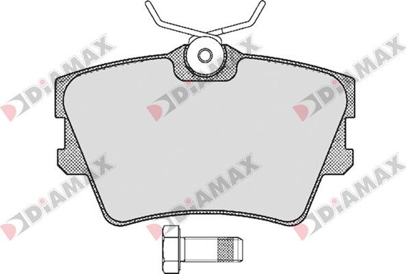 Diamax N09562 - Тормозные колодки, дисковые, комплект autospares.lv