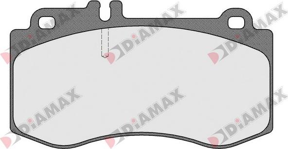 Diamax N09501 - Тормозные колодки, дисковые, комплект autospares.lv