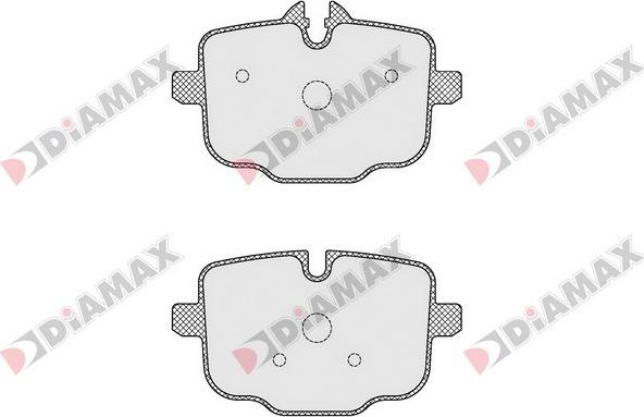 Diamax N09519 - Тормозные колодки, дисковые, комплект autospares.lv