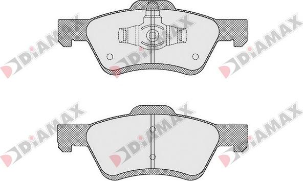 Diamax N09514 - Тормозные колодки, дисковые, комплект autospares.lv