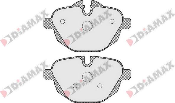 Diamax N09511 - Тормозные колодки, дисковые, комплект autospares.lv