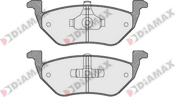 Diamax N09513 - Тормозные колодки, дисковые, комплект autospares.lv