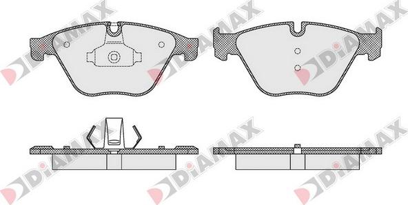 Diamax N09512 - Тормозные колодки, дисковые, комплект autospares.lv