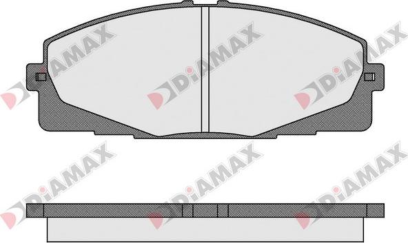 Diamax N09588 - Тормозные колодки, дисковые, комплект autospares.lv