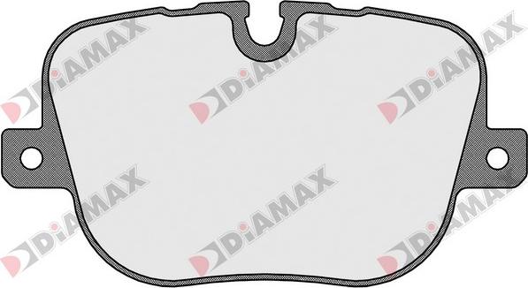 Diamax N09525 - Тормозные колодки, дисковые, комплект autospares.lv