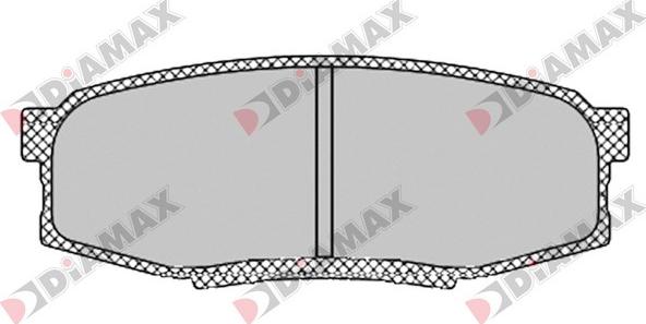 Diamax N09575 - Тормозные колодки, дисковые, комплект autospares.lv