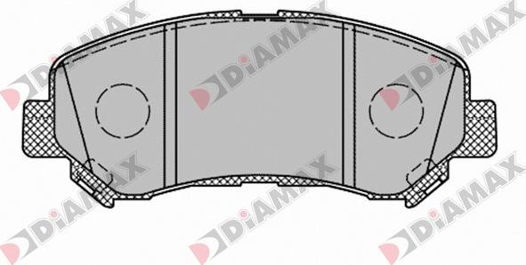 Diamax N09698 - Тормозные колодки, дисковые, комплект autospares.lv