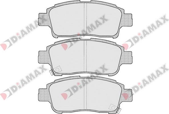 Diamax N09693 - Тормозные колодки, дисковые, комплект autospares.lv