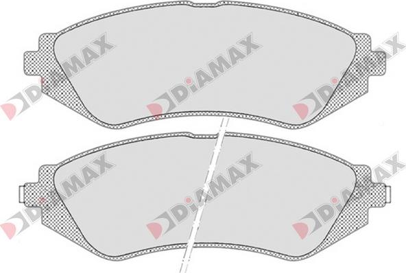 Diamax N09692 - Тормозные колодки, дисковые, комплект autospares.lv