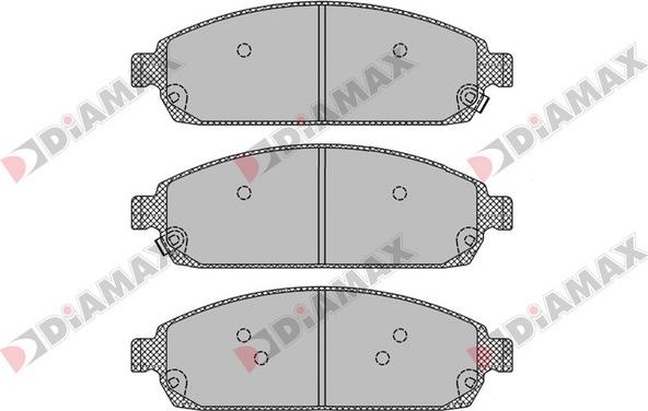 Diamax N09644 - Тормозные колодки, дисковые, комплект autospares.lv