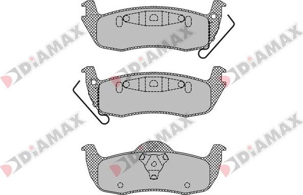 Diamax N09646 - Тормозные колодки, дисковые, комплект autospares.lv