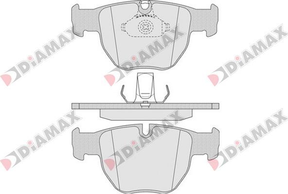 Diamax N09642 - Тормозные колодки, дисковые, комплект autospares.lv