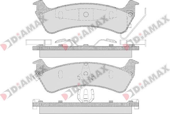 Diamax N09647 - Тормозные колодки, дисковые, комплект autospares.lv