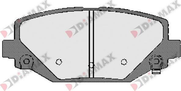 Diamax N09659 - Тормозные колодки, дисковые, комплект autospares.lv