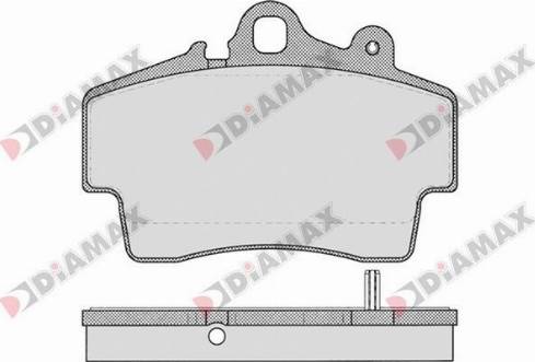 Diamax N09651 - Тормозные колодки, дисковые, комплект autospares.lv