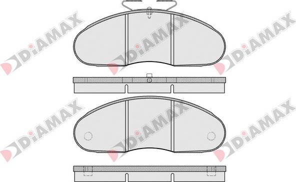 Diamax N09653 - Тормозные колодки, дисковые, комплект autospares.lv