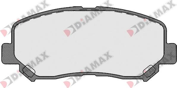 Diamax N09660 - Тормозные колодки, дисковые, комплект autospares.lv