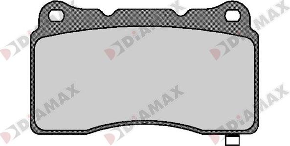 Diamax N09667 - Тормозные колодки, дисковые, комплект autospares.lv