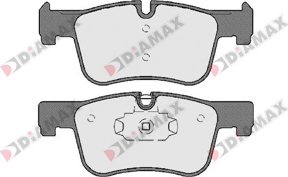 Diamax N09602 - Тормозные колодки, дисковые, комплект autospares.lv