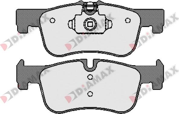 Diamax N09607 - Тормозные колодки, дисковые, комплект autospares.lv