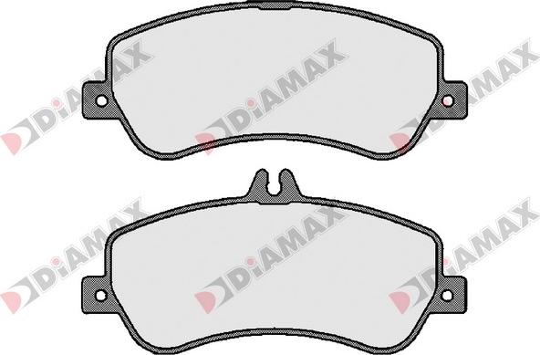 Diamax N09614 - Тормозные колодки, дисковые, комплект autospares.lv