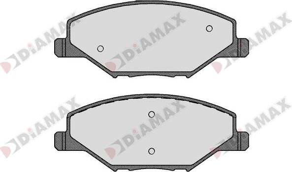 Diamax N09681 - Тормозные колодки, дисковые, комплект autospares.lv