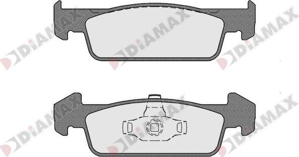 Diamax N09682 - Тормозные колодки, дисковые, комплект autospares.lv