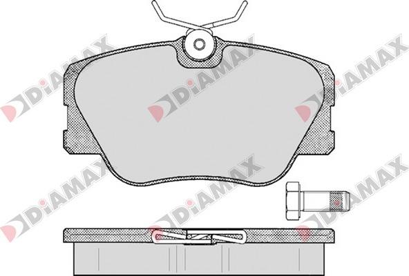 Diamax N09634 - Тормозные колодки, дисковые, комплект autospares.lv