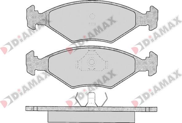 Diamax N09630 - Тормозные колодки, дисковые, комплект autospares.lv