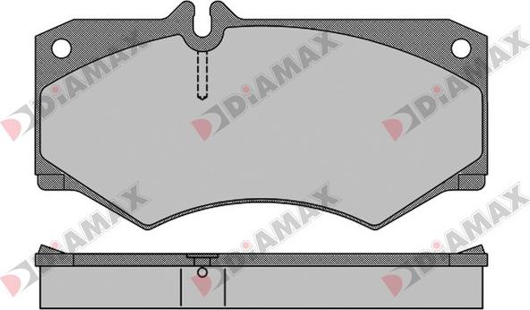 Diamax N09633 - Тормозные колодки, дисковые, комплект autospares.lv