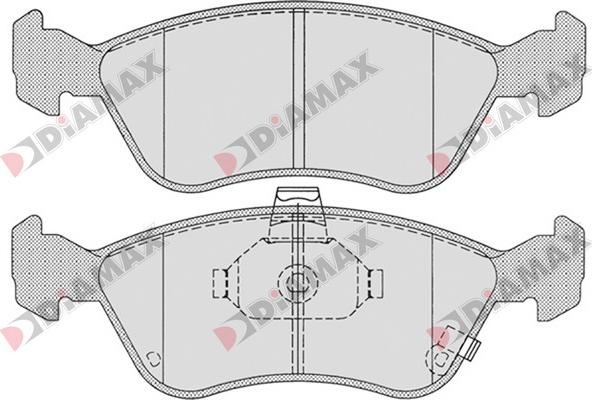 Diamax N09620 - Тормозные колодки, дисковые, комплект autospares.lv