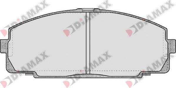 Diamax N09627 - Тормозные колодки, дисковые, комплект autospares.lv