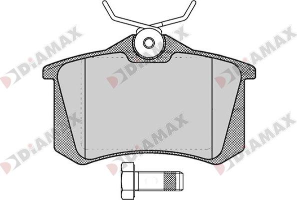 Diamax N09678 - Тормозные колодки, дисковые, комплект autospares.lv