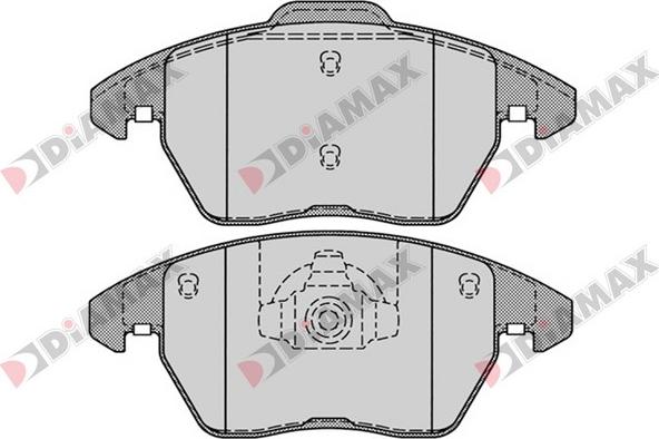 Diamax N09094 - Тормозные колодки, дисковые, комплект autospares.lv