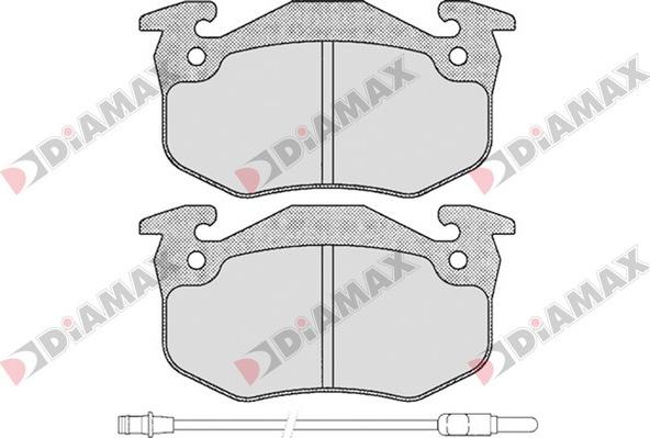 Diamax N09093 - Тормозные колодки, дисковые, комплект autospares.lv