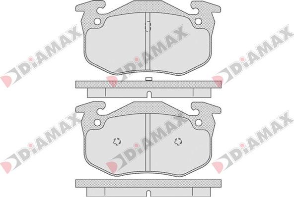 Diamax N09092 - Тормозные колодки, дисковые, комплект autospares.lv