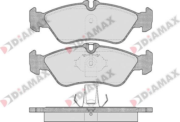 Diamax N09097 - Тормозные колодки, дисковые, комплект autospares.lv