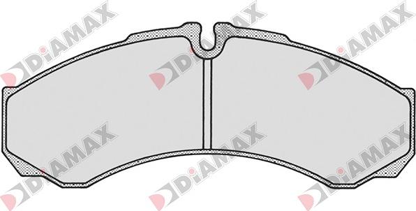 Diamax N09049 - Тормозные колодки, дисковые, комплект autospares.lv