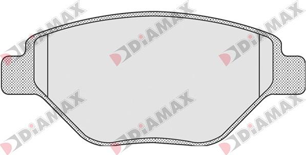 Diamax N09044 - Тормозные колодки, дисковые, комплект autospares.lv