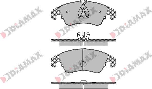 Diamax N09068 - Тормозные колодки, дисковые, комплект autospares.lv