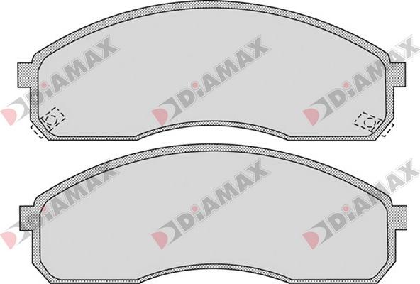 Diamax N09067 - Тормозные колодки, дисковые, комплект autospares.lv