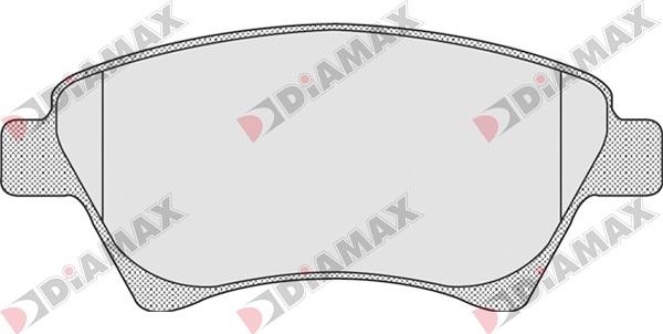 Diamax N09009 - Тормозные колодки, дисковые, комплект autospares.lv