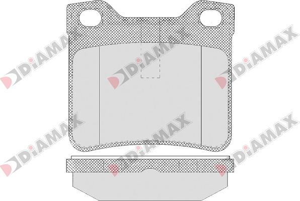 Diamax N09014 - Тормозные колодки, дисковые, комплект autospares.lv