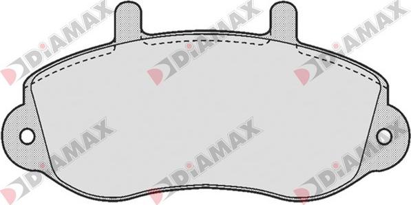 Diamax N09089 - Тормозные колодки, дисковые, комплект autospares.lv