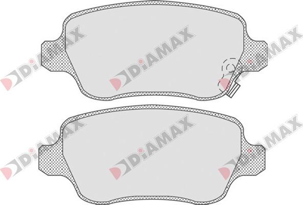 Diamax N09080 - Тормозные колодки, дисковые, комплект autospares.lv