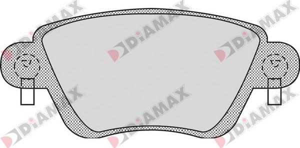 Diamax N09087 - Тормозные колодки, дисковые, комплект autospares.lv