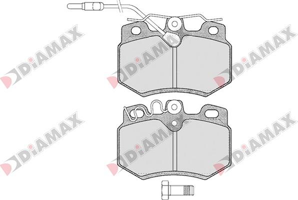 Diamax N09029 - Тормозные колодки, дисковые, комплект autospares.lv