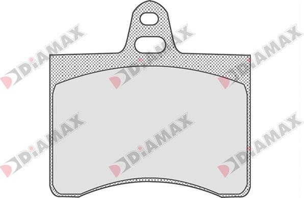 Diamax N09027 - Тормозные колодки, дисковые, комплект autospares.lv